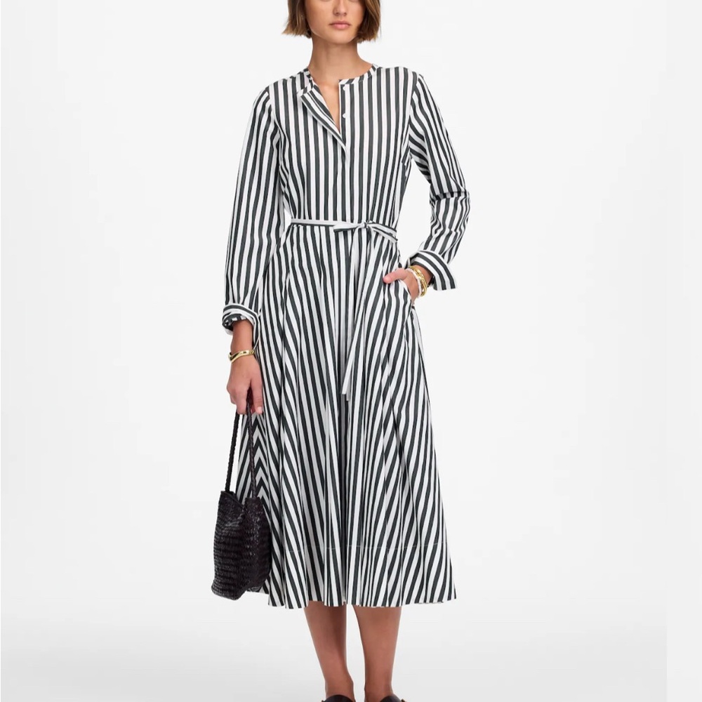 Madewell tie-waist  Midi shirt dress Size 4
